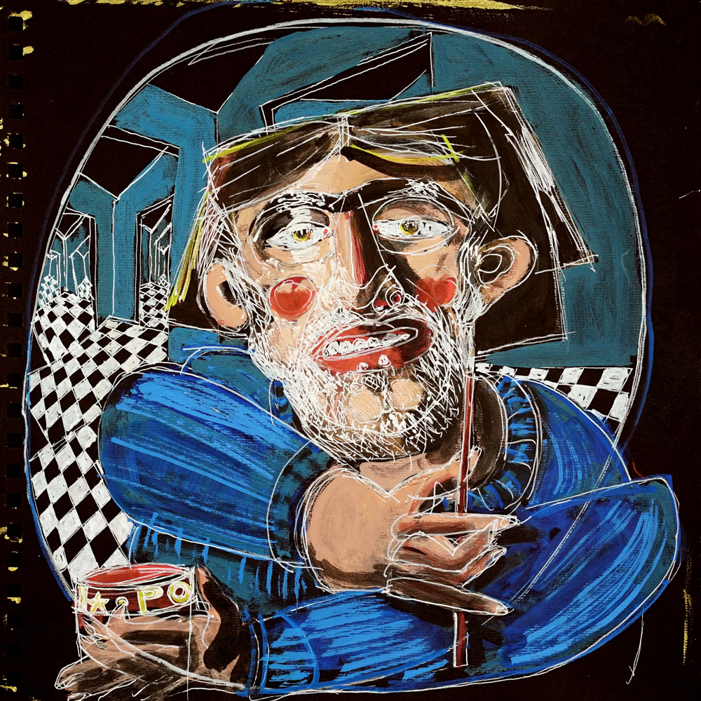 El artista azul